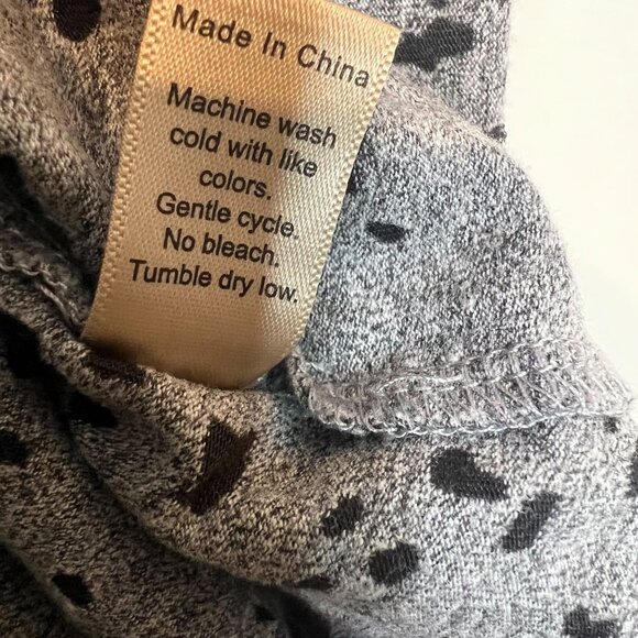 Michael Stars Tank Top M Grey Black Burnout Splatter Print Pullover Size Medium - Picture 8 of 9